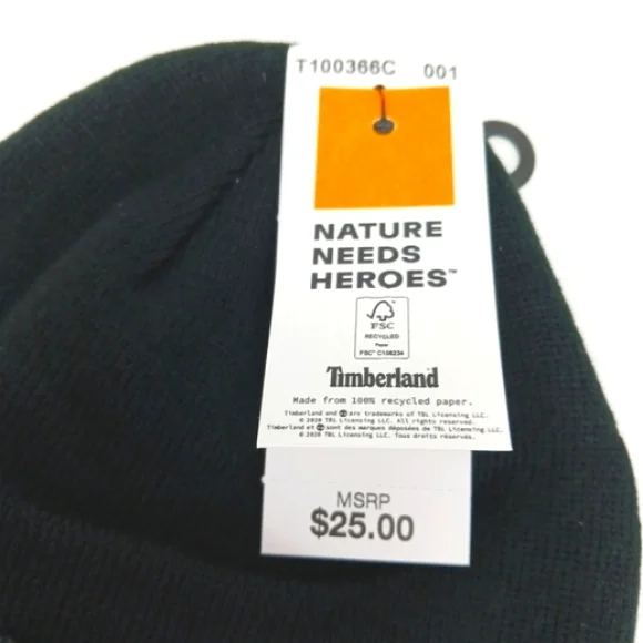 Timberland Unisex Stretch Midweight Knit Cuffed Beanie Hats x 2 Bundle NWT - Picture 5 of 9